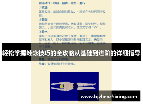 轻松掌握蛙泳技巧的全攻略从基础到进阶的详细指导
